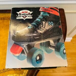 Vintage Kids Sprites Roller Derby 409 Quad Roller Skates Boys Size 5 with box